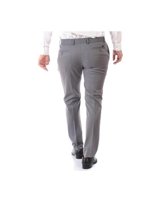 Daniele Alessandrini Gray Suit Trousers for men