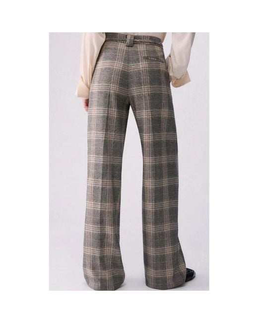 Liu Jo Gray Wide Trousers