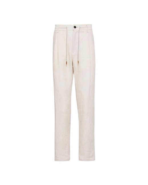 Eleventy Natural Straight Trousers for men