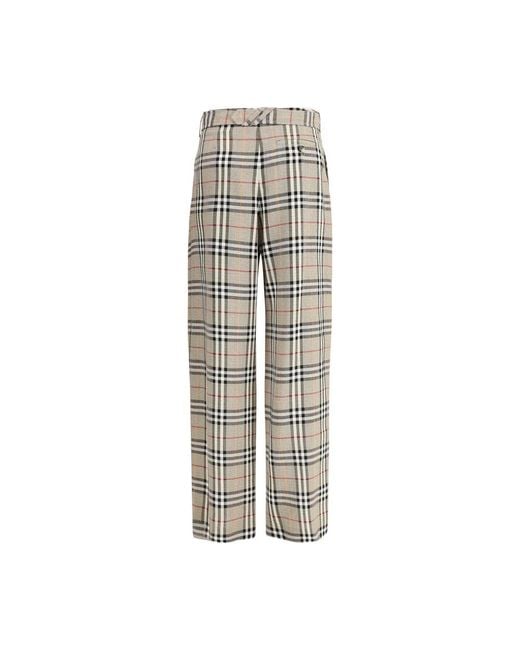 Burberry Gray Check Archive Pants