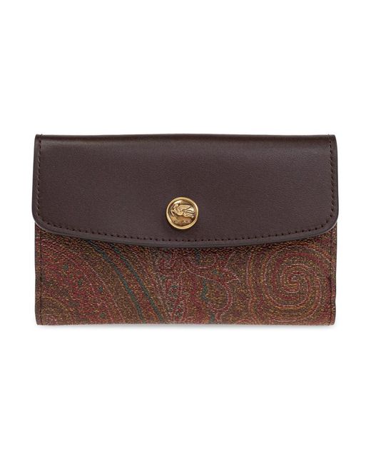 Etro Accessoires ,Bruin ,Leer Wallets & Cardholders in het Brown