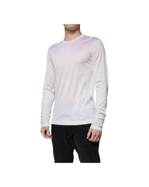 Long Sleeve Tops Dolce & Gabbana de hombre de color White