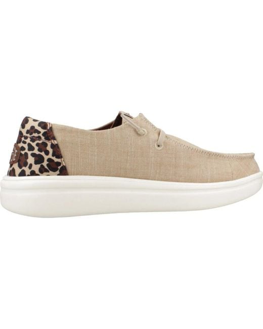 Laced Shoes HeyDude en coloris Natural