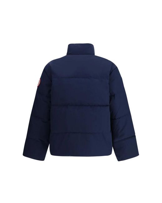 Canada Goose Jassen ,Blauw ,Bayview Parka Met Rits En Knoopsluiting in het Blue voor heren
