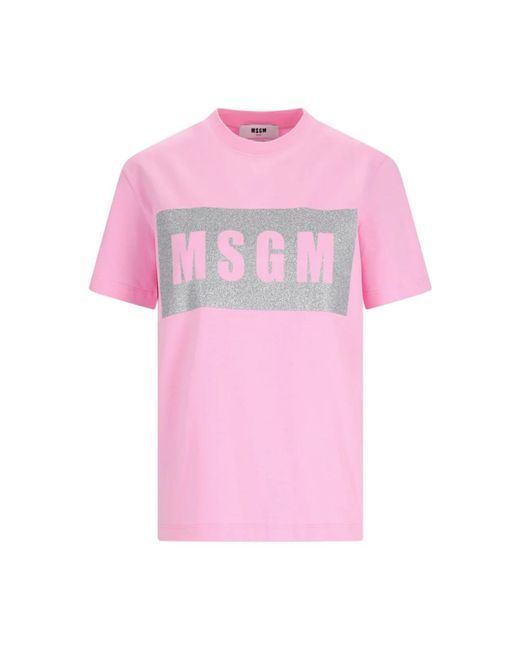 T-shirts MSGM de color Pink
