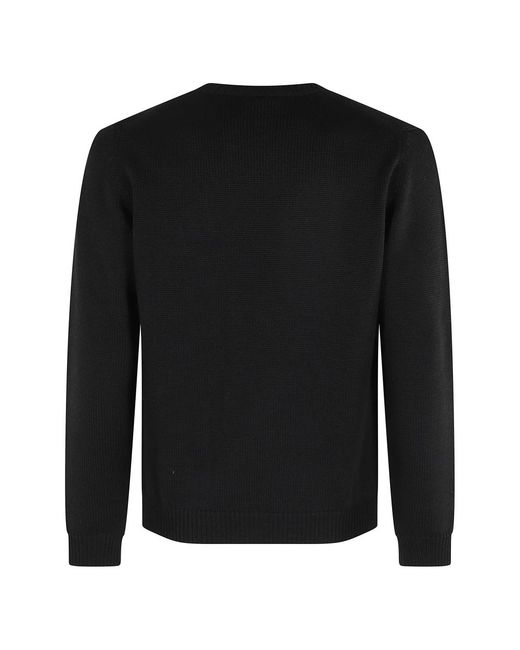 Roberto Collina Black Round-Neck Knitwear for men