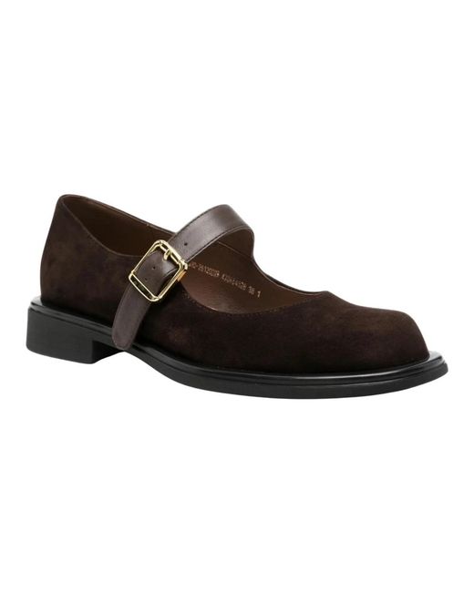 ADRIANNA FERETTI Brown Flat Shoes