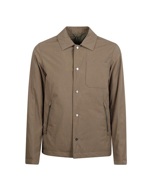 Herno Jassen ,Bruin ,Nylon Shacket in het Green voor heren