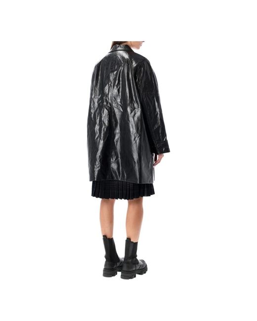 Single-Breasted Coats Low Classic en coloris Black