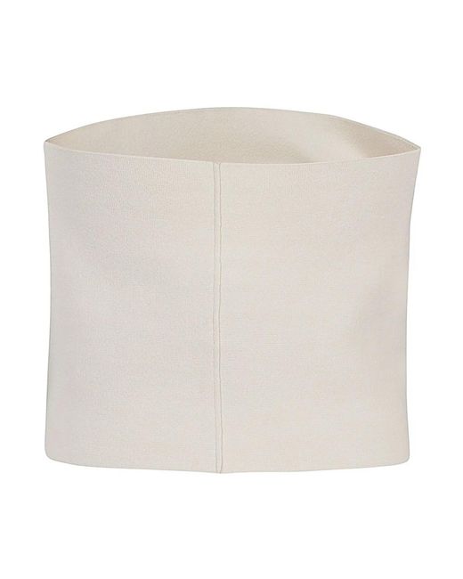 Liviana Conti White Sleeveless Tops