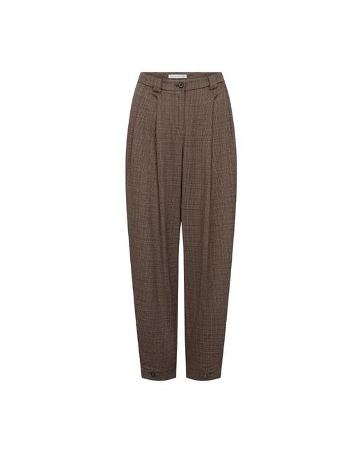 RAFFAELLO ROSSI Brown Tapered Trousers