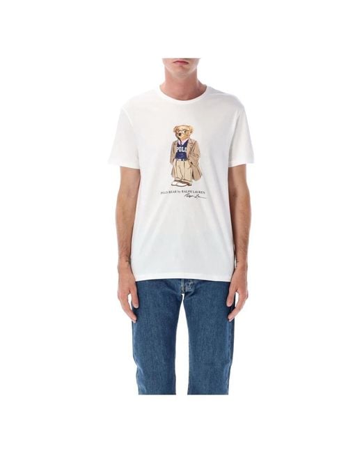 Polo Ralph Lauren Bären Tee Shirt Lässiger Stil in Blue für Herren