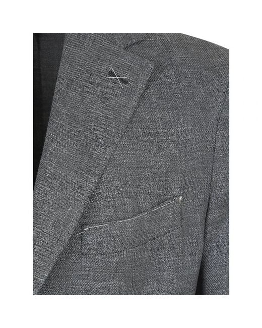 Eleventy Gray Single Breasted Suits for men