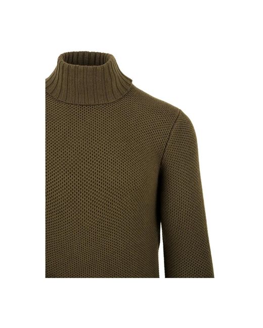FILIPPO DE LAURENTIIS Green Turtlenecks for men