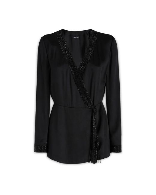 Giorgio Armani Black Blouses
