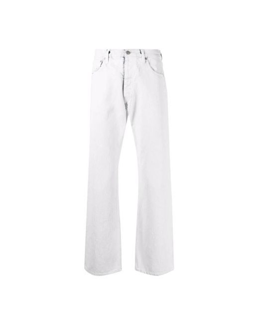Maison Margiela White Straight Jeans for men