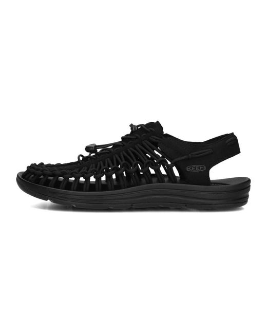 Keen Black Flat Sandals for men