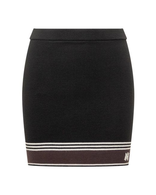 Amiri Black Short Skirts