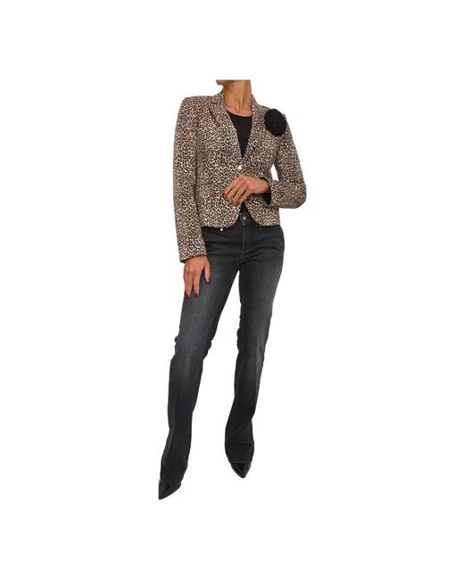 Liu Jo Giacca Animalier in het Gray