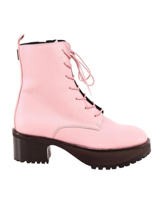 By Far Pink Heeled Boots
