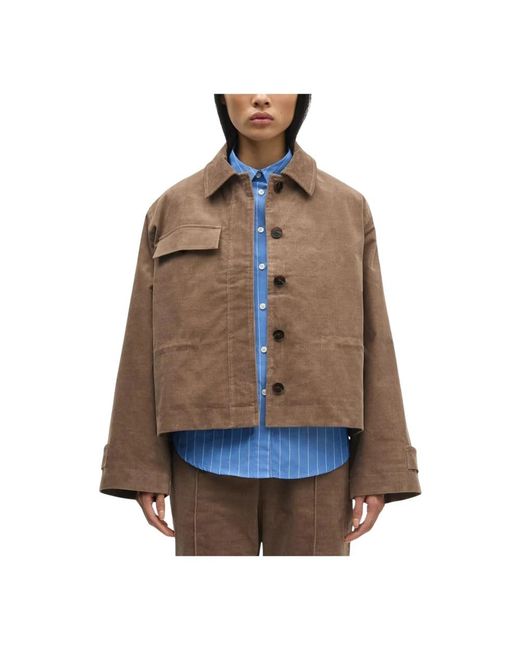 Light Jackets di Samsøe & Samsøe in Brown
