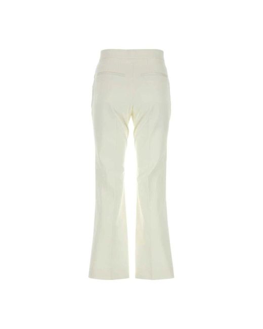 Wide Trousers Jil Sander de color White