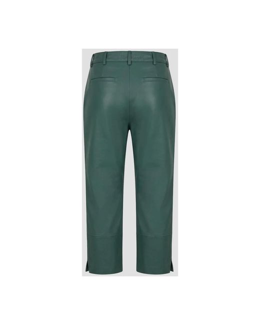 Frankie Shop Green Leather Trousers