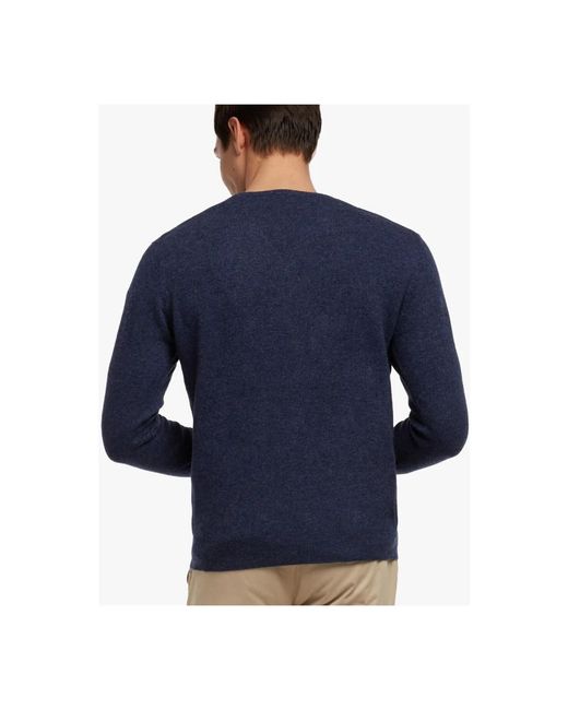 Brooks Brothers Blue V-Neck Knitwear for men