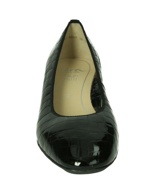 Ara Black Schwarze Pumps Mit Weiter Passform