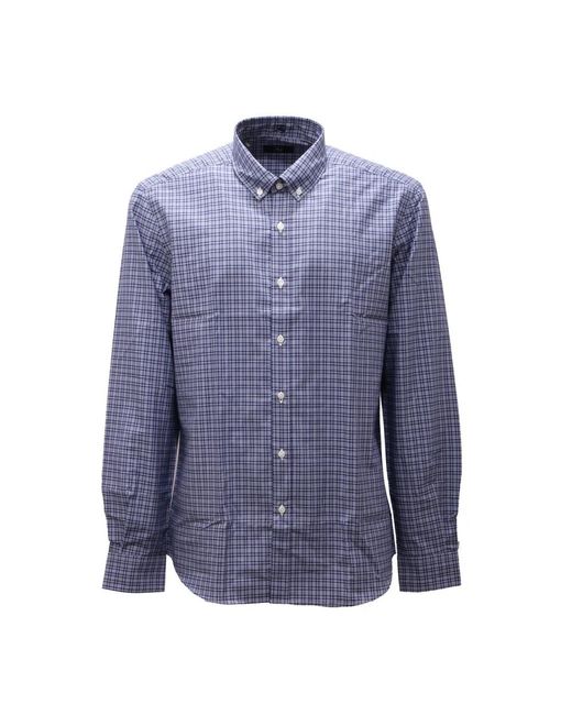 Fay Blue Casual Shirts for men