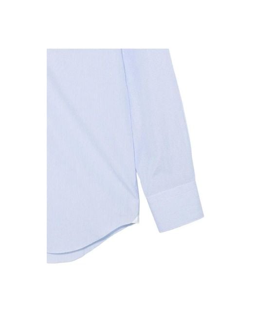Finamore 1925 Blue Formal Shirts for men