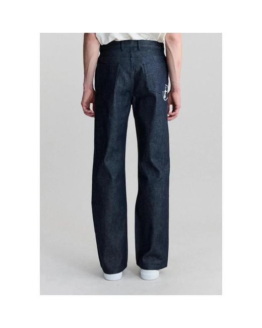 A.P.C. Blue Wide Jeans for men