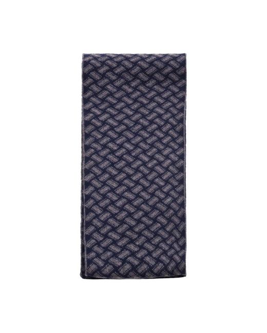 Drumohr Blue Winter Scarves for men