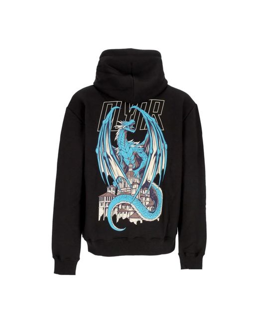 DOLLY NOIRE Black Hoodies for men