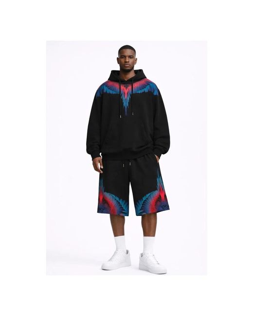Marcelo Burlon Blue Hoodies for men