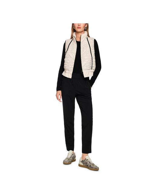 Marc Cain Jassen ,Wit ,Polyester Wattierte Steppweste in het Natural
