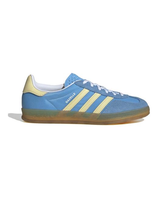 Gazelle Indoor Semi Burst Almost Yellow And Cloud White di Adidas in Blue