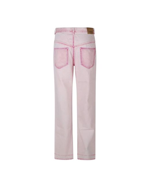 Isabel Marant Pink Straight Jeans