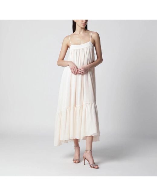 ROTATE BIRGER CHRISTENSEN Natural Midi Dresses