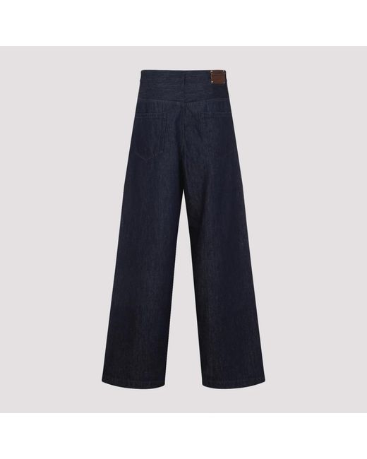 Dries Van Noten Wide Leg Blue for men