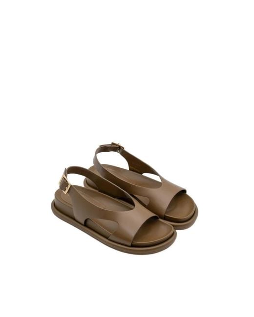 Paloma Barceló Natural Flat Sandals