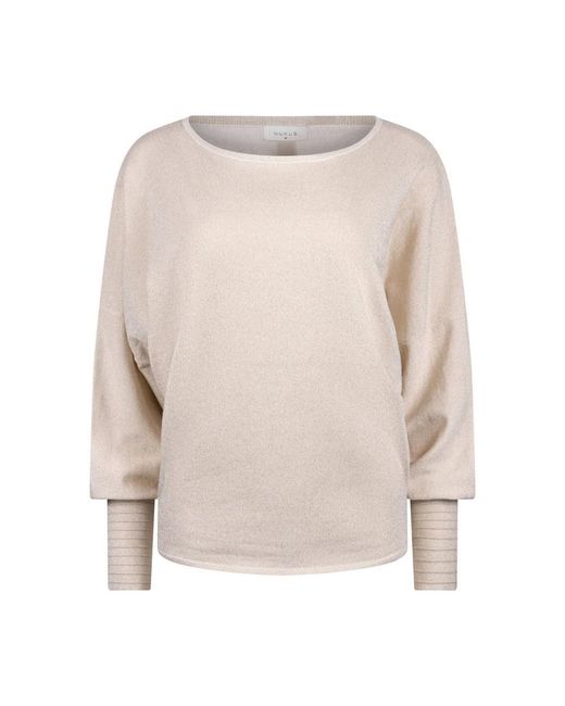 Nukus Jorien Pullover Lurex in het White