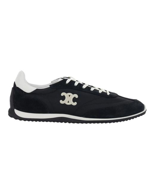 Céline Black Sneakers With Contrasting Triomphe Logo On The Side for men