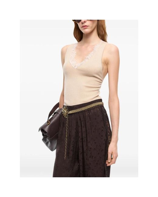 Pinko Natural Sleeveless Tops