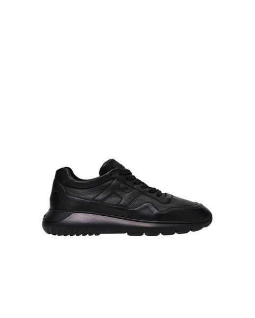 Hogan Schoenen ,Zwart ,Leer Interactive 3 Sneakers in het Black voor heren
