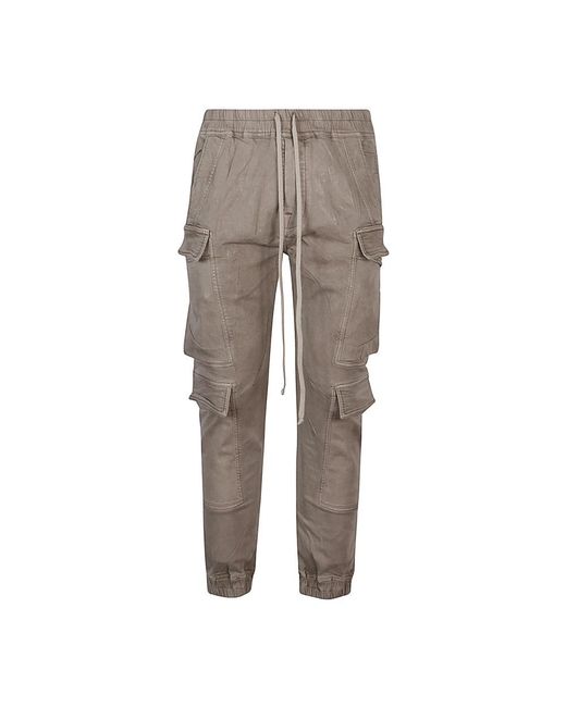 Rick Owens Gray Slim-Fit Trousers for men