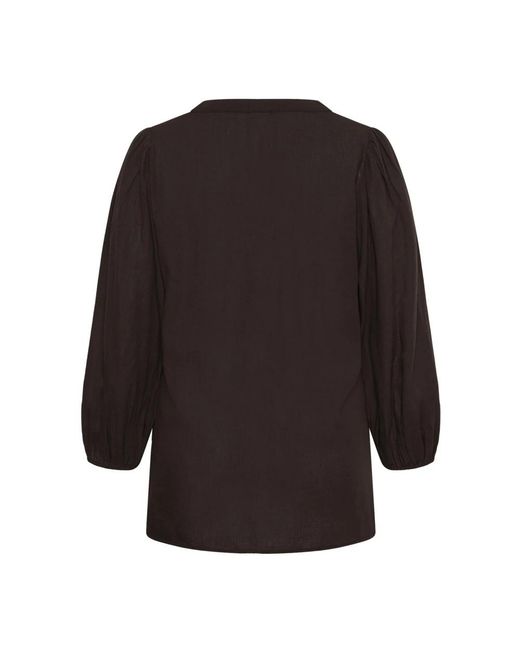 Blouses Kaffe de color Black