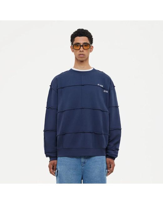 flâneur Sweatshirts in het Blue voor heren