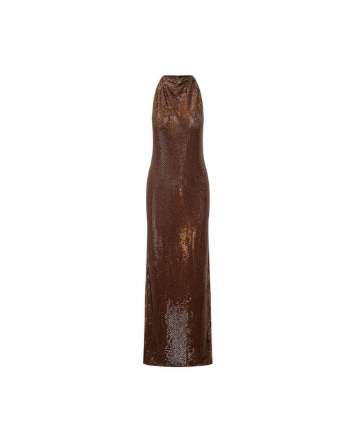 Self-Portrait Brown Maxi Dresses