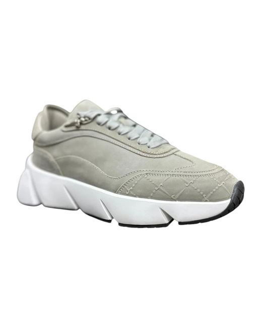 Cesare Paciotti Graue Low Top Sneakers in Gray für Herren